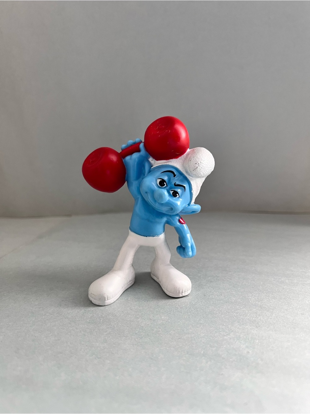 Hefty Smurf Peyo 3” Kid's Cartoon Action Figure Toy Cake Topper